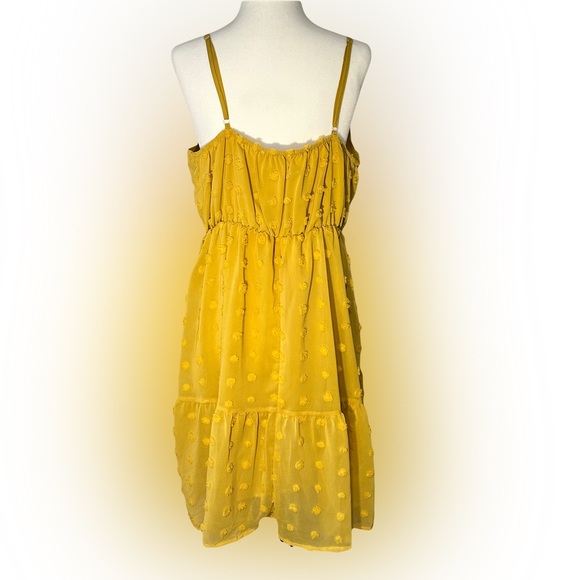 Yellow Swiss Dot Dress - Picture 3 of 6